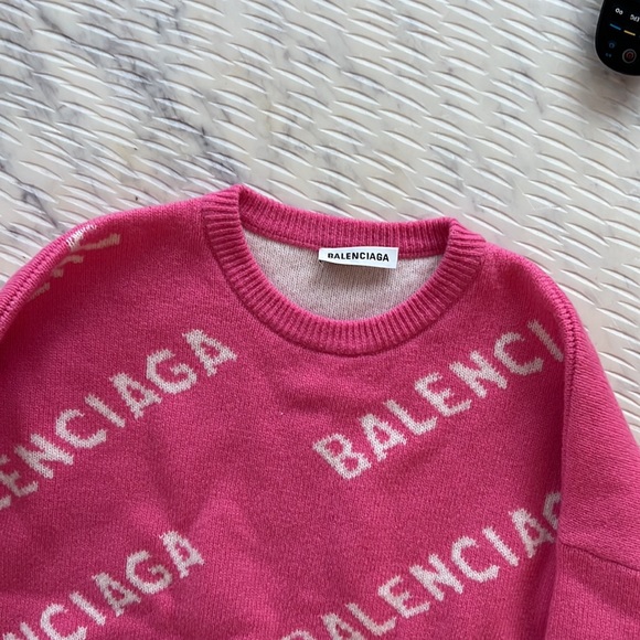 Balenciaga All Over Logo Pullover - Picture 4 of 8